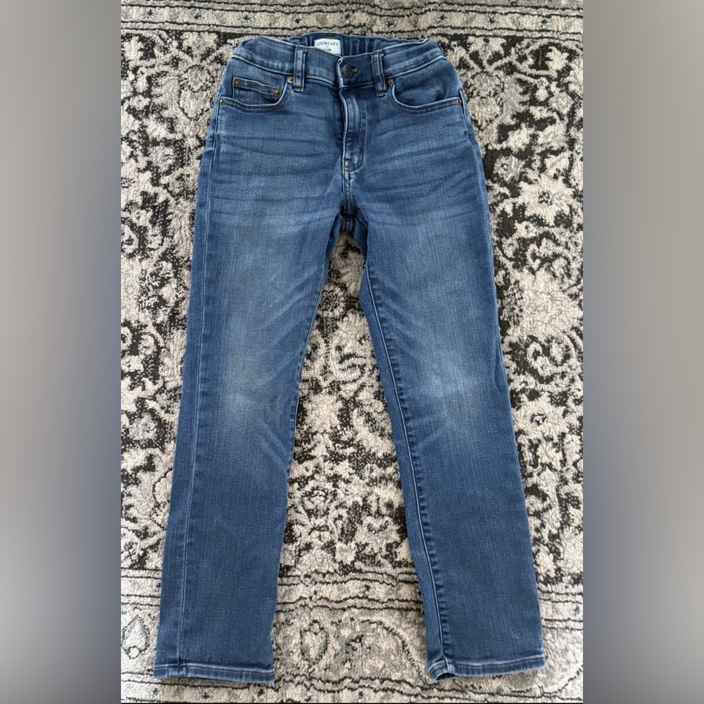 CREWCUTS REIMAGINED M Jeans Blue Denim J.CREW Girls 10 Slim Adjustable Waist EUC